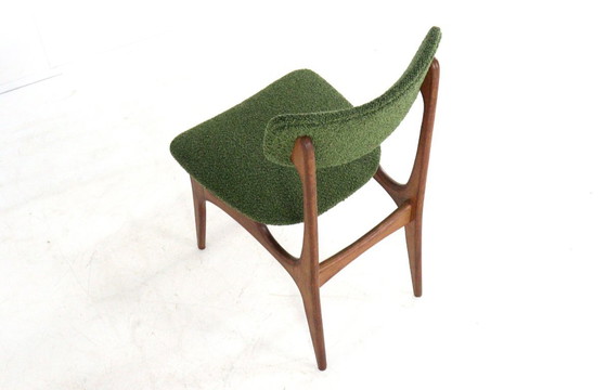 Image 1 of Set 4 vintage eetkamerstoelen stoelen gestoffeerd
