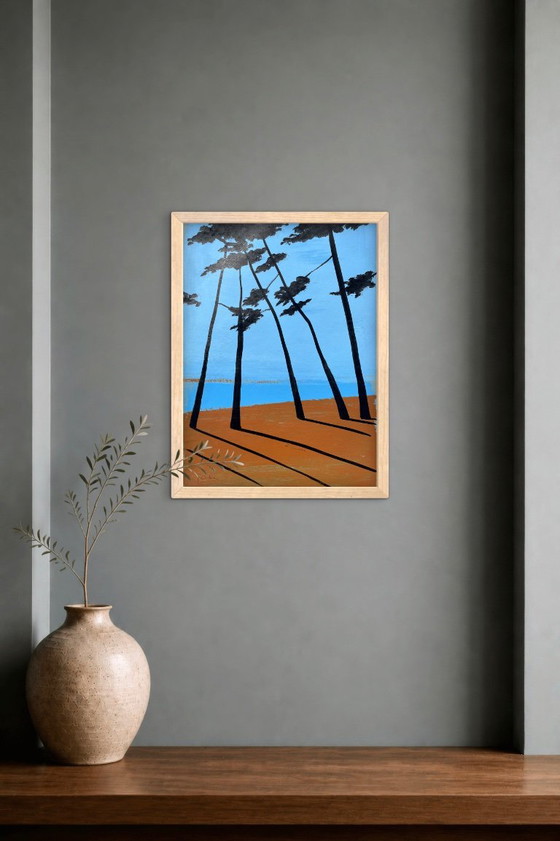 Acrylic and ink on paper, 40x30 cm, framed. – Paintings & Drawings (photo 6 of 10)