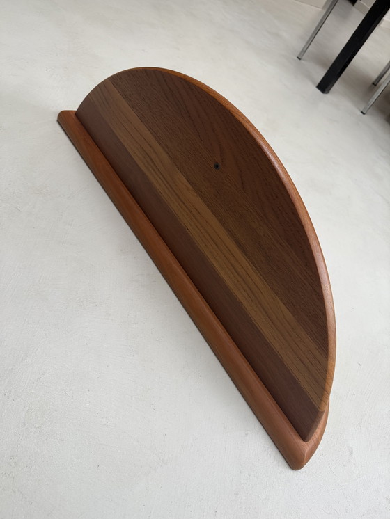 Image 1 of Vintage Danish solid teak wall coat rack from CFC Silkeborg