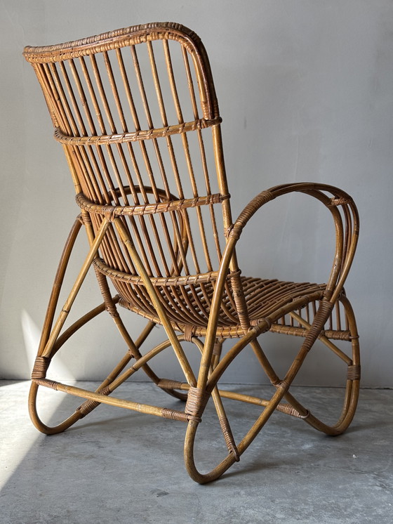Image 1 of 2x Vintage rotan fauteuil