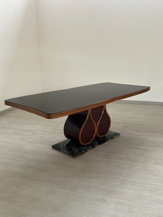 Image 1 of Tavolo - Legno, Marmo, Vetro - Art Deco