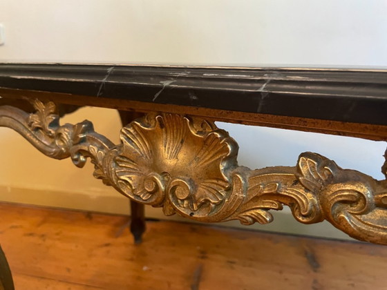 Image 1 of Table basse en laiton Tablejre Side Table 60s French