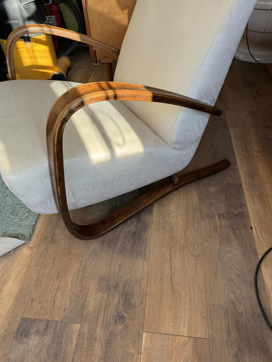 Model H 269 Lounge Chair from Jindrich Halabala, 1930s – Armchairs, Velvet (photo 7 of 9)