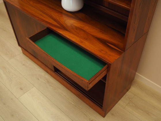 Image 1 of Boekenkast van palissanderhout, Deens ontwerp, jaren 70, vervaardigd door Hundevad.