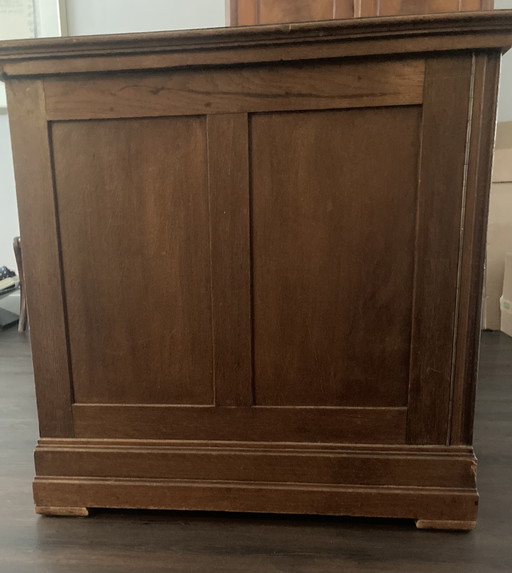 Bureau van eikenhout met stoel