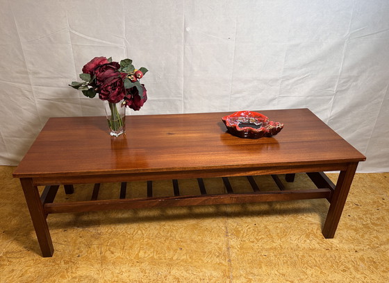 Image 1 of Mid-Century Retro Vintage Teak Coffee Table with Storage – 1960s Functional Elegance