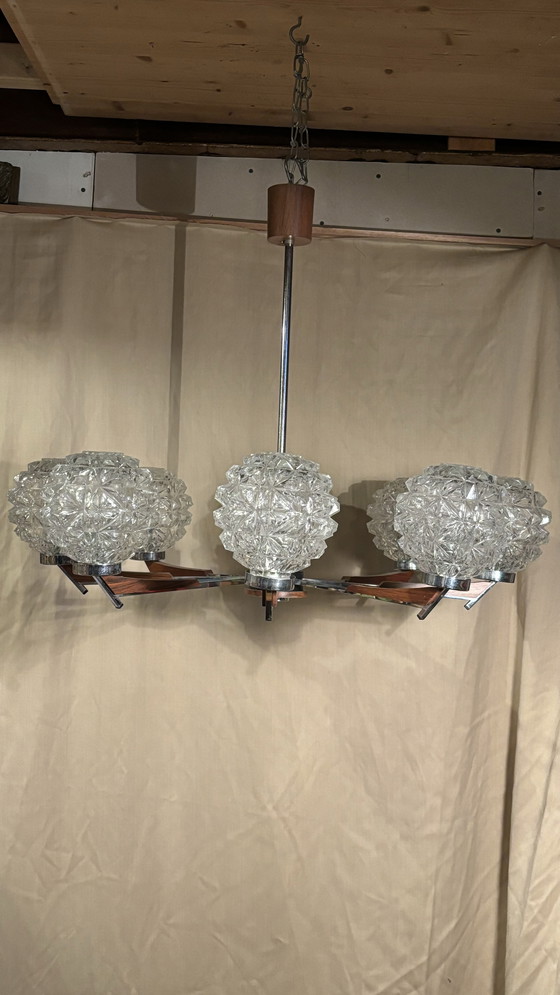 Image 1 of Scandinavische Sputnik-stijl kroonluchter della metà del secolo