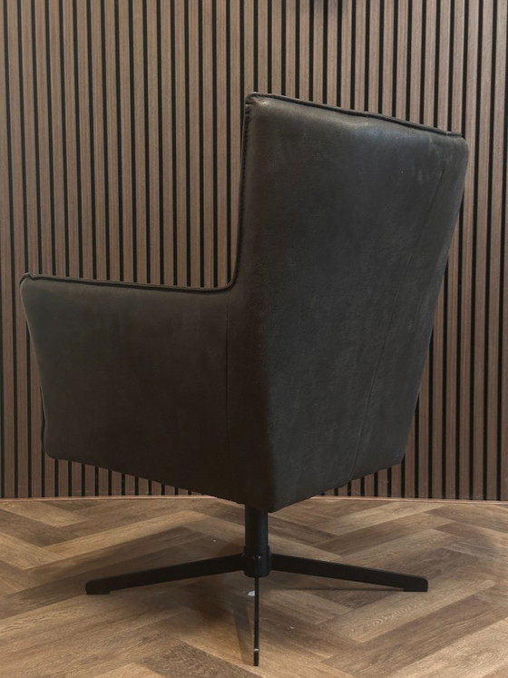 Swivel Armchair Moos Darkgraphite 80x75cm – Sitdesign, Swivel chairs, Textile (photo 5 of 8)