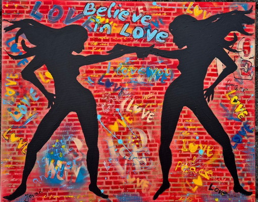 Jovan SRIJEMAC - Ombres d'amour - Peinture de l'artiste