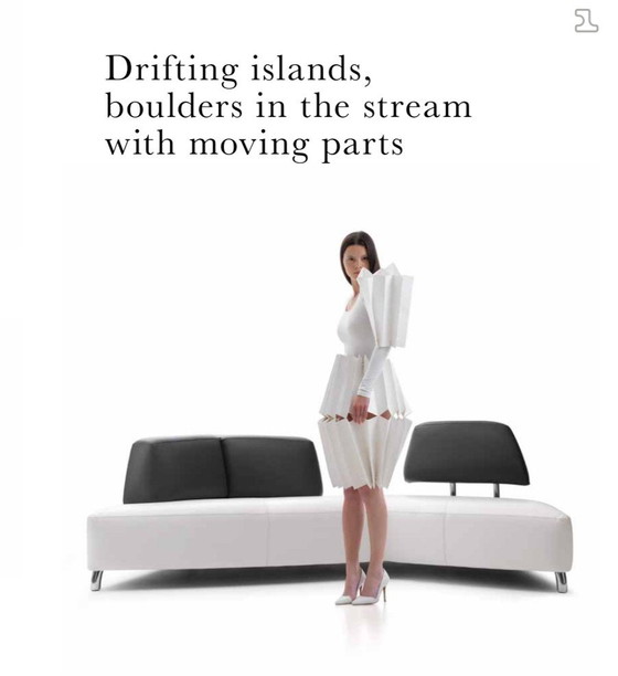 Image 1 of Leolux Archipel leather design sofa