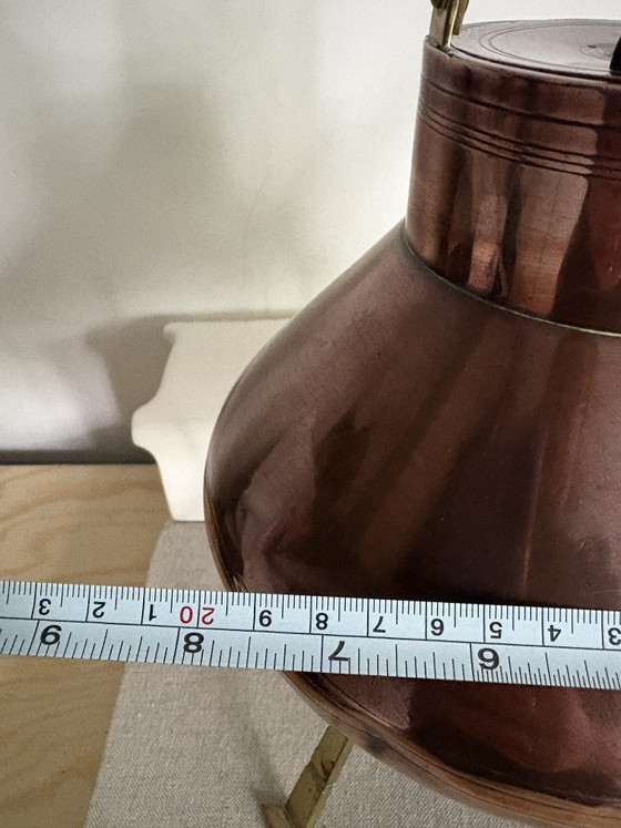 C. Kurz & Co - Tiel Holland - Copper Teapot Kettle on Stand – Decorative Objects, Metal (photo 12 of 12)