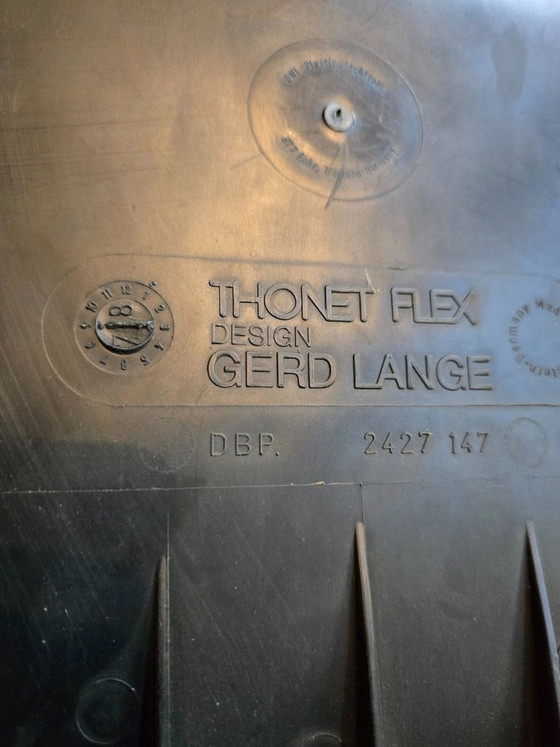 6 sedie originali Thonet Flex 2000 di Gerd Lange – impilabili – Sedie da pranzo, Plastica, Legno (photo 7 of 11)