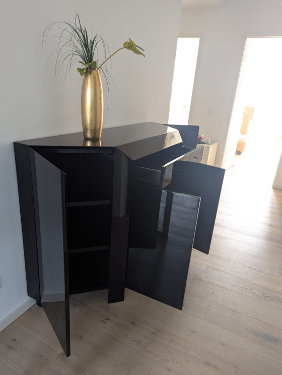 Image 1 of Commode/buffet/haut de commode Interlübke de haute qualité - laque noire piano