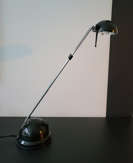 Telescope Desk Lamp Black 1990s.