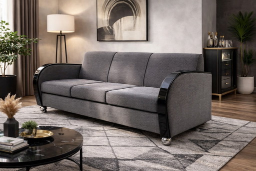 Art-Deco-Sofa (3-Sitzer) – Individuell gefertigtes Designerstück