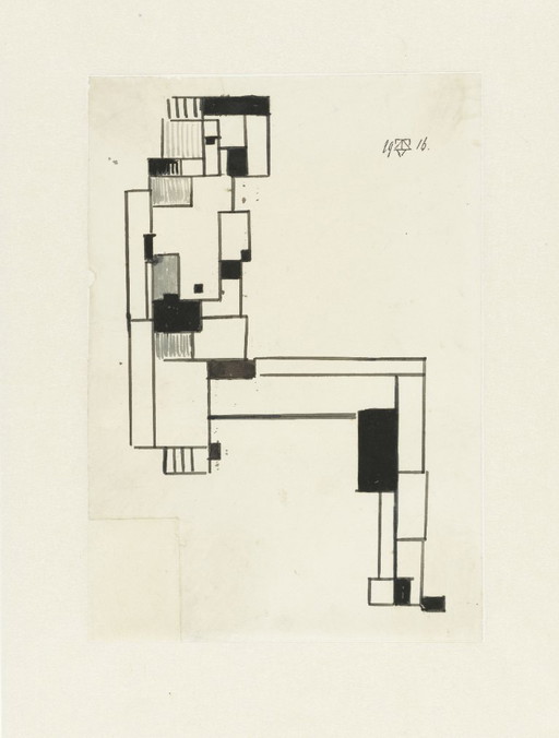 Theo van Doesburg ----Frauenakt (auf Leinwand)