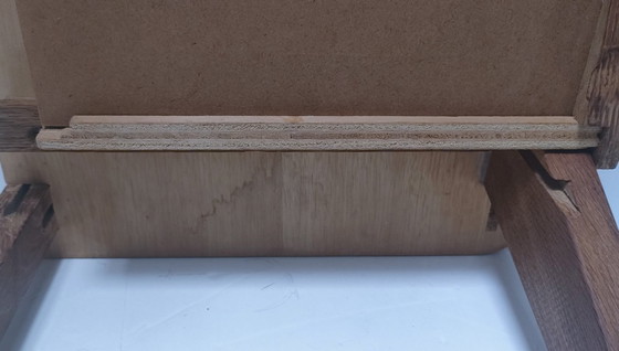 Image 1 of Comodino vintage in legno con traverse