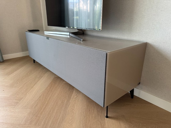 Low Board (TV) Cabinet Just Alpha JSA 1644 (Colour Pebble Gloss) – TV furniture, Textile, Wood (photo 5 of 10)