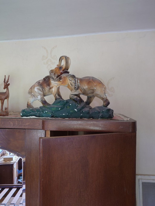 Dekorative Elefantenstatue im Vintage-Stil