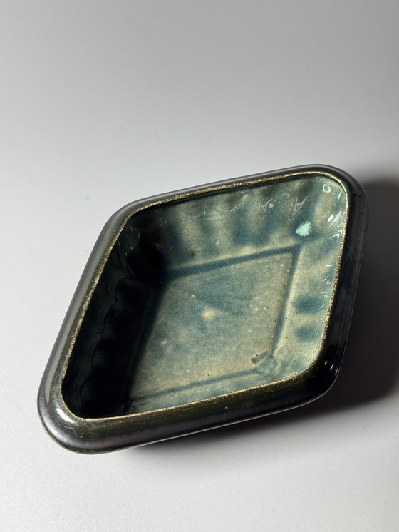 Image 1 of Thulin, 1930s - Lidded Box with “Airain” Glaze — Model 784