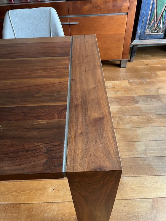Image 1 of Solid walnut dining table by Bert Platangie