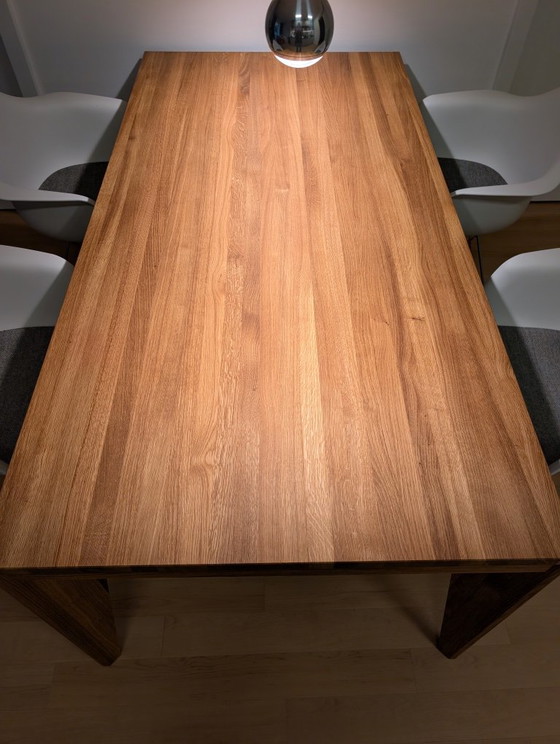 Tavolo da Pranzo in Rovere Massello Realizzato su Misura da Falegname, Tavoli da pranzo, Legno, Beige (foto 8 di 11)