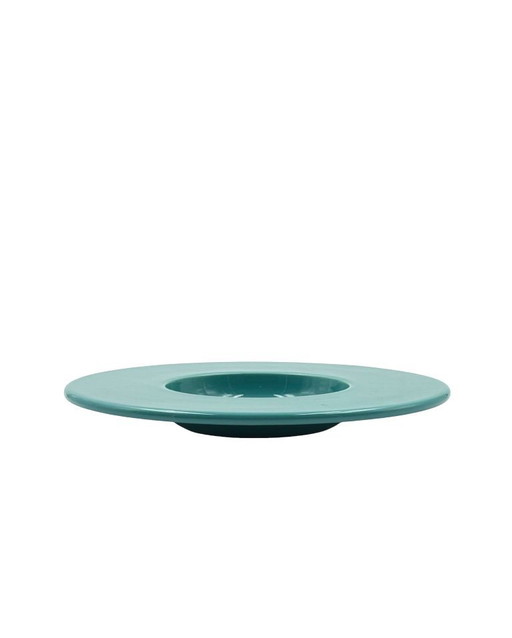 Space age blue ceramic bowl / vide poche mod. Disco, Sicart  Italy ca. 1970