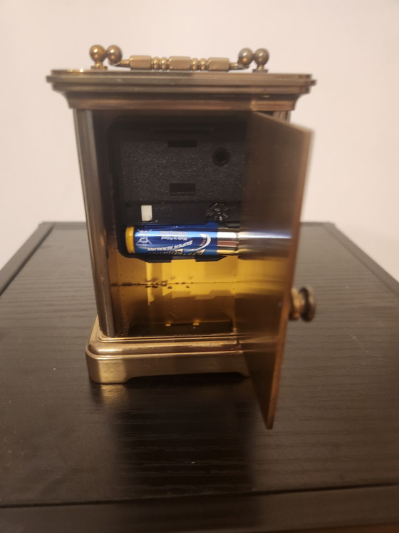 Image 1 of Prachtige Messing Matthew Norman Reisklok (Swiss Made) – Quartz