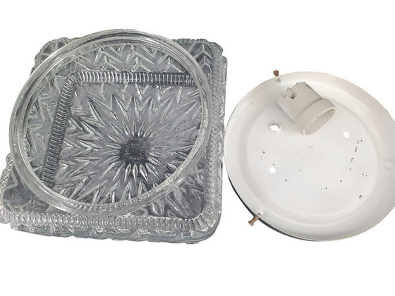 Image 1 of 2027 Vintage Glass Ceiling Light