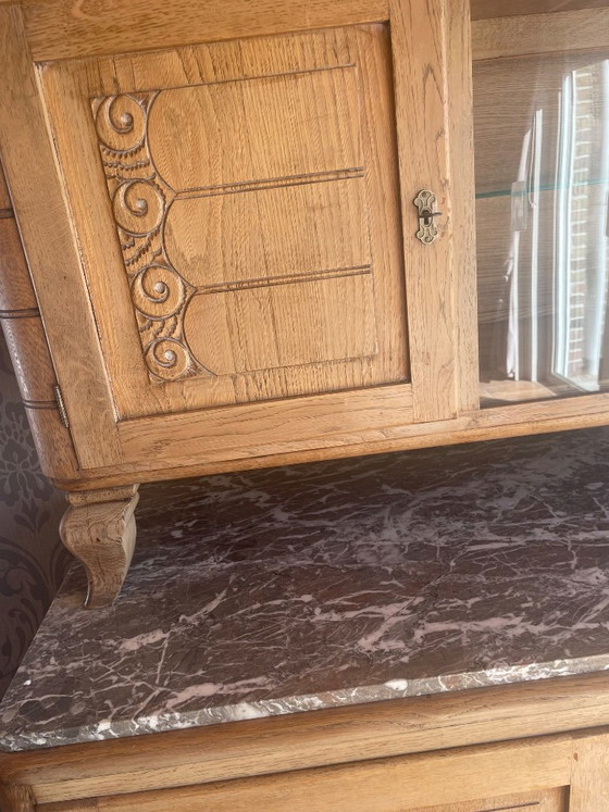 Buffet, miroir, vitrine, table et 6 chaises – Buffet bas, Wood (photo 3 of 10)