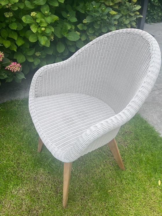 Image 1 of 6 Prachtige Vincent Sheppard terrasstoelen (Old Lace / Teak)
