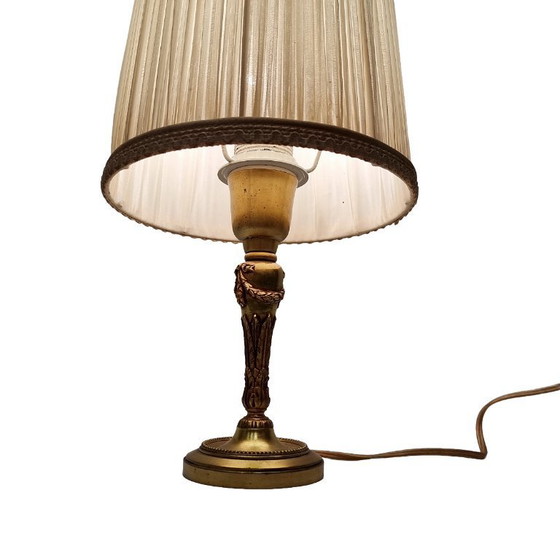 Image 1 of Lampada da tavolo classica in bronzo vintage, anni '60/'70