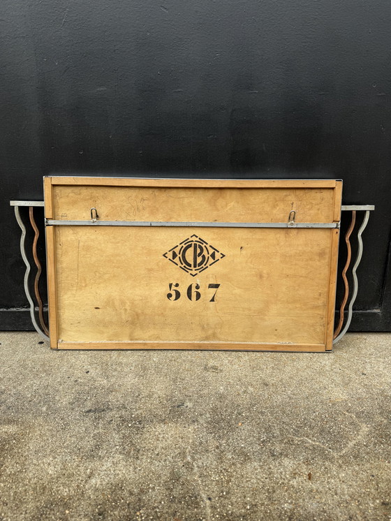 Image 1 of Art Deco chromen spiegel