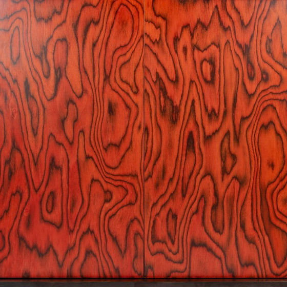 Libreria Freemont di Ettore Sottsass per Memphis Milano, 1985, Librerie, Legno, Rosso (foto 4 di 9)
