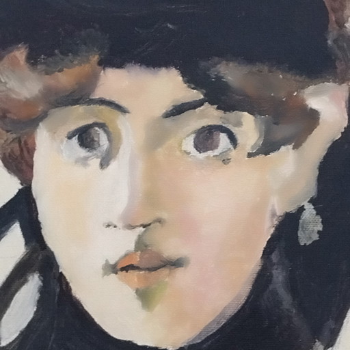 Portrait painting of Berthe Morisot