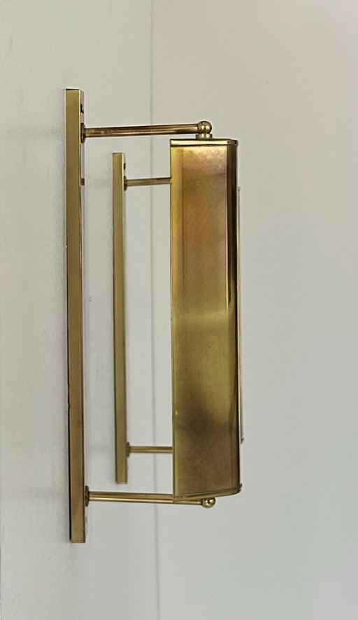 Pair of vintage brass swivel sconces, France, 1960