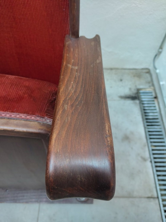 Image 1 of Eleganti poltrone da cinema rosse (set da 2): fascino vintage per il tuo home theater!