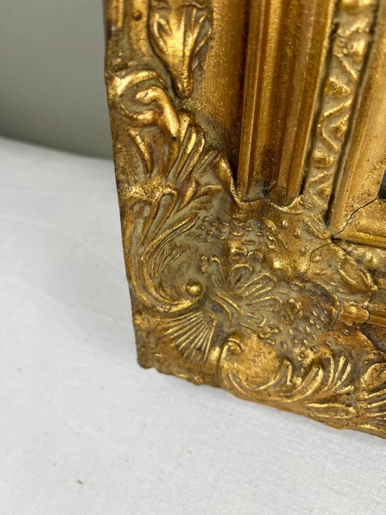 Antiker vergoldeter Spiegel Napoleon III – spätes 19. Jahrhundert – Wood, Rococo (photo 16 of 21)