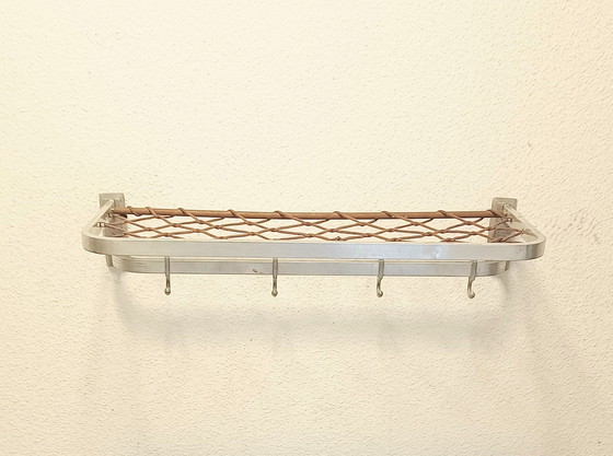 Image 1 of Fifties String Coat Rack In Aluminum