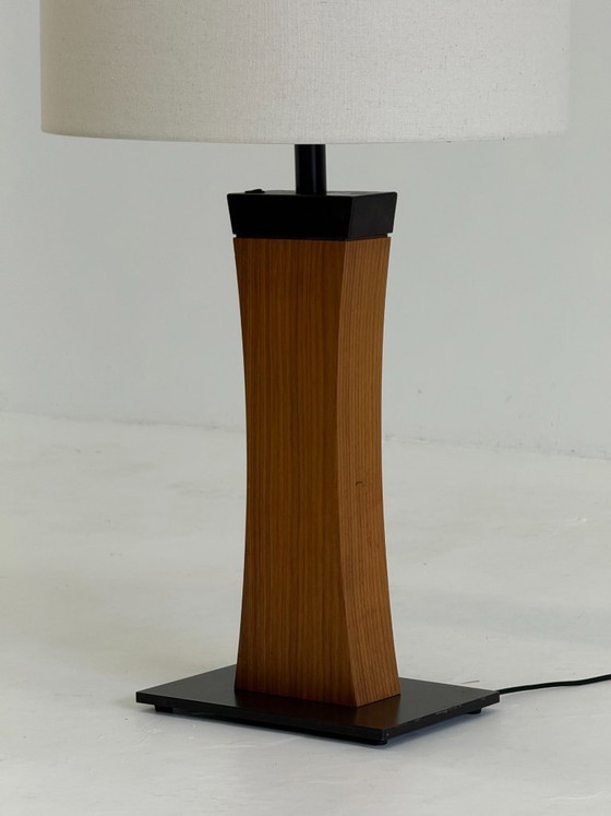 Italian Mid Century teak table lamp – Wood, Metal (photo 6 of 16)
