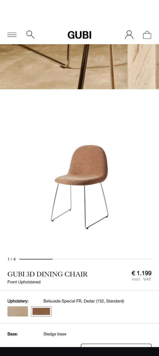 Image 1 of Silla Gubi 3D