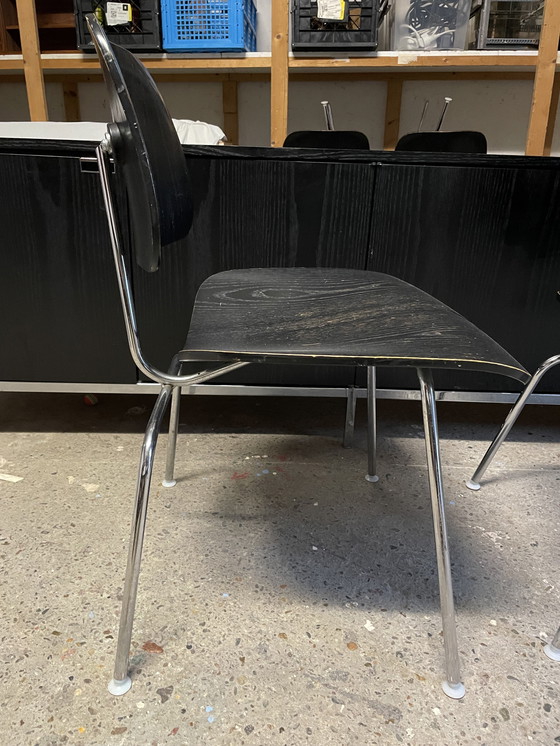 Image 1 of Herman Miller Eames Molded Plywood Dining Chair Metal Base (DCM)