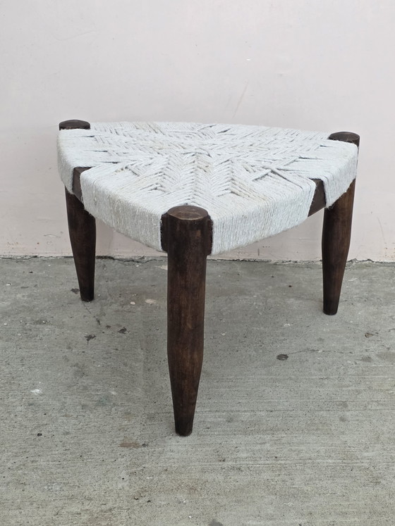 Tabouret Tressé – PIERRE JEANNERET, Cotton, Wood (photo 3 of 6)