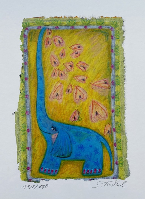 Sabine Tuchel - Serigrafia elefante