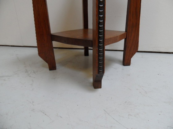 Image 1 of Art Nouveau bijzettafel Amsterdamse School