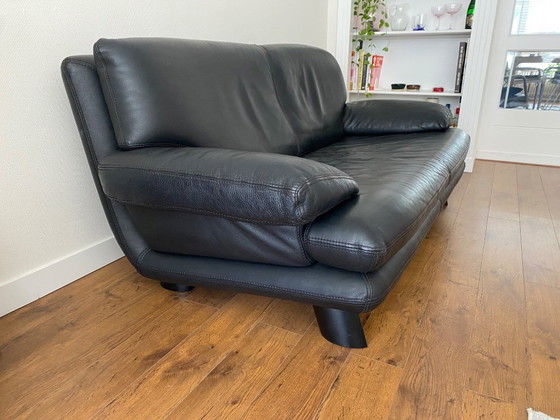 Image 1 of Vintage leren bank