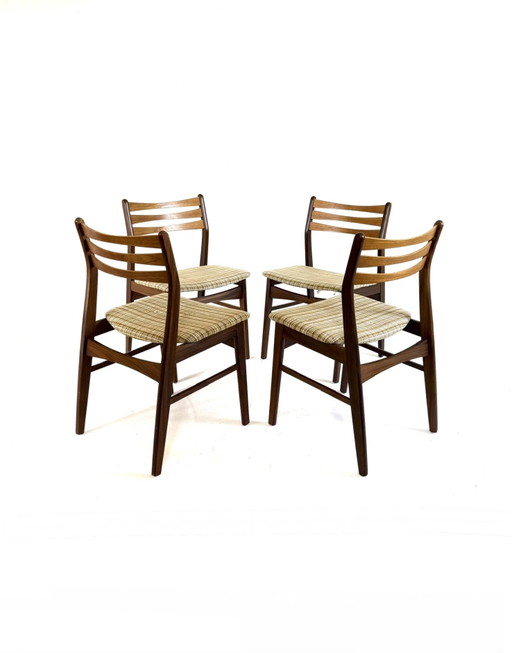 4x sedie da sala da pranzo vintage, Falsled Møbelfabrik '60