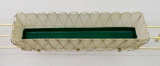 Image 1 of Fioriera a spirale in ottone attribuita a Gio Ponti, metà del secolo scorso, "Casa E Giardino".