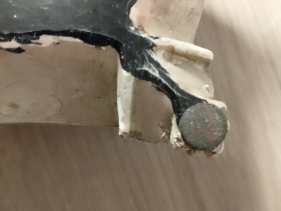 Image 1 of Rocco-style jewelry box in solid silvered spelter, signature