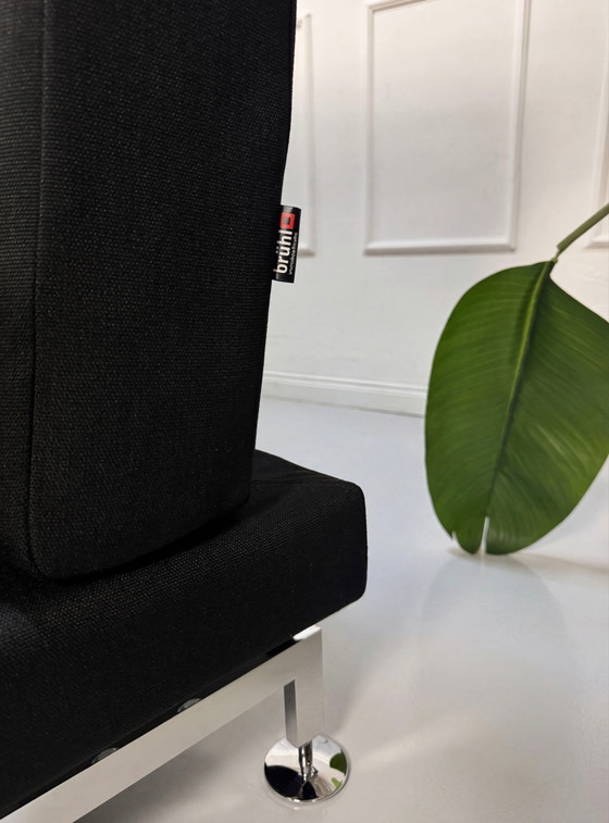 Image 1 of Brühl Moule Ecksofa Stoff Canapé Noir